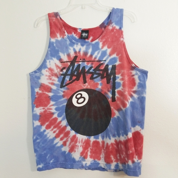 Stussy Other - Stussy 8 ball tie dye swirl tank top size M